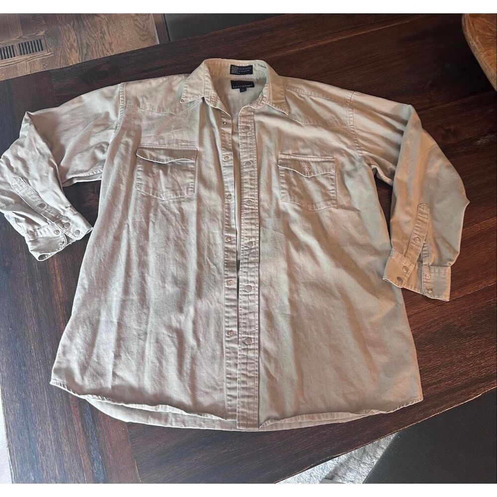 Lucchese Men's Casual Button-Down Shirt in Light Tan